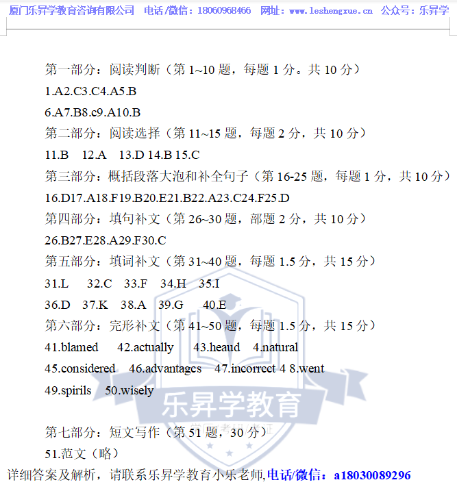 乐昇学教育：18030089296